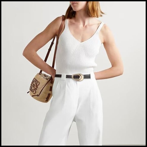 Genuine Leather Belt with Gold Buckle Women\'s Casual Fashion Accessory main image 5